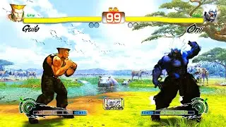 Guile vs Oni (Hardest) Ultra Street Fighter IV.