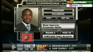 Dante Cunningham - 2009 NBA Draft