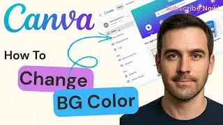 How to Change Background Color in Canva | Canva Tutorial 2025