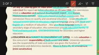 60 imp topic series|| post independence era of education || higher education ||2 marks question