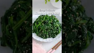 This Korean Spinach is ready in 5 minutes 😍 #easyrecipe