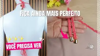 COMO COLOCAR PONTEIRA NO CROPPED TOP DE CROCHÊ | ACABAMENTO PERFEITO | VERÃO 2025