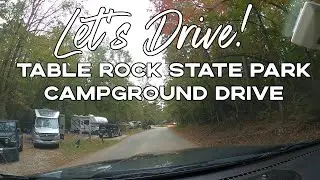 Let's Drive - Table Rock  State Park Mtn Laurel Campground Autumn Drive-Thru South Carolina