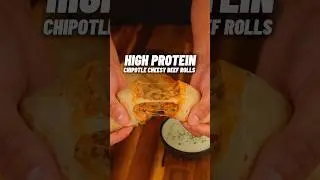 MEAL PREP High Protein Chipotle Cheesy Beef Rolls!🔥🧀🥩 37g Protein, ONLY 366 calories!
