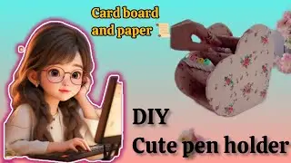 DIY Cute Pen Holder | Easy Desk Organizer Craft | Crafter Vidhi 