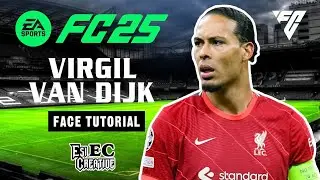 Virgil Van dijk Face tutorial Creation in pro clubs EA FC 25.  #fifa #proclubs #fc25 #face #vandijk