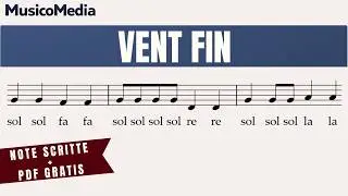 VENT FIN - Spartito MOLTO FACILE per flauto dolce