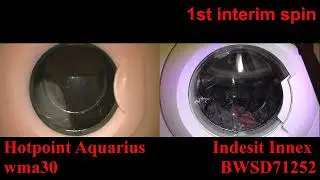 Hotpoint Aquarius wma30 vs Indesit Innex BWSD71252 Quick Wash wash race