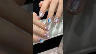 Mắt m&egrave;o biển &aacute;nh nước mịn #nails #nailart #naildesign #matmeo #cateyenails