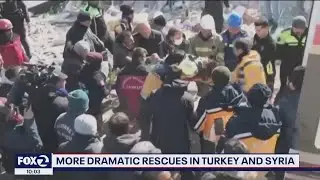 More dramatic rescues in Turkiye and Syria