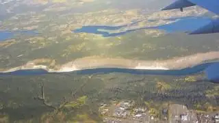 Vancouver BC to Whitehorse, Yukon Territory from the Air in Summer to Fall, 2013