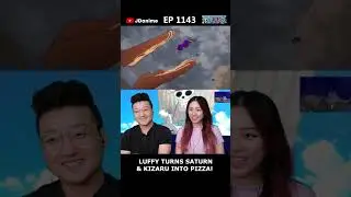 LUFFY TURNS SATURN & KIZARU INTO PIZZA! 🍕 #onepiece #shorts #anime #reaction #luffy #animereaction