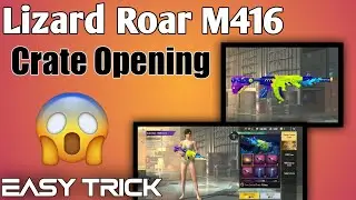 Pubg Mobile Lite Lizard Roar M416 Skin Crate Opening | 800+ Bc Spend | Easy Trick To Get Lizard Roar