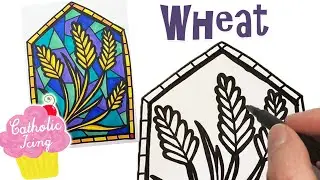 How To Draw Wheat (In Stained Glass)