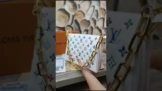 Handbag Coussin PM Embossed Monogram Flowers Premium