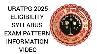 URATPG 2025 EXAM ru pg entrance  #uniraj #URATPG #pgentrance