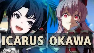 GBVSR:🔥icarus (Zeta) Vs Okawa (Vira)🔥| High Level Gameplay.