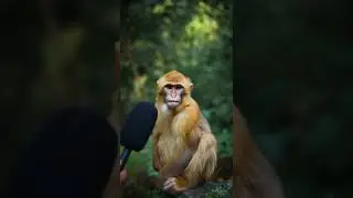 Monkey Interview #Animal #Monkey #fyp #viral