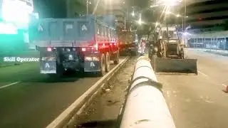 tanam pipa air bersih di waktu malam...