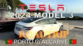Range Test: 550km (340mi) drive in my TESLA Model 3 Highland SR (Portugal Road Trip)