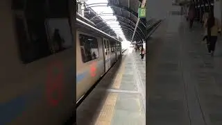 Blue line metro Janakpuri east Delhi #shortsvideo #train #viral