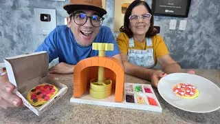 M&Aacute;QUINA SUPER SATISFAT&Oacute;RIA DE FAZER PIZZA DE SLIME!