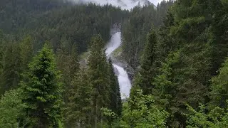 Krimmler Wasserf&auml;lle -самый большой водопад в Европе.Австрия 2022.