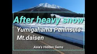 【JapanTravel】Go to see the sea and mountains after heavy snowfall in the countryside    Tottori