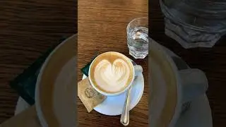 Having coffee while waiting time to work!