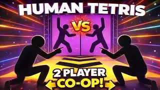 HUMAN TETRIS | 2 Player Co-Op IRL Game | Immersive Warm-Up Challenge (FULL)
