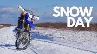WR250R vs. SNOW!