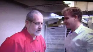 Chef Faint's in front of Gordon Ramsey