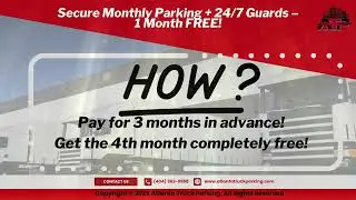 🛡️ Secure Monthly Parking + 24/7 Guards &ndash; 1 Month FREE! 🛡️