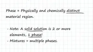 Introduction to Phase Diagrams | Engineering Materials