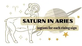 Saturn ingress into Aries for each rising sign (brief overview)
