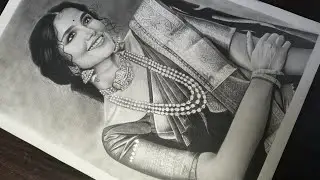 Realistic a2 size drawing of Anupama Parmeshwaran|| Timelapse video 