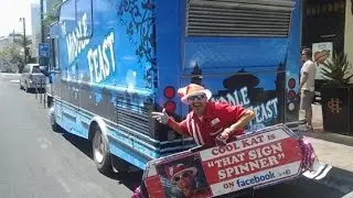 Excerpts The Great Amiracan Food Truck Race with The Cool Kat #ThatSignSpinner