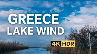 Strong Wind Sounds from a Greek Lake 🌬️ Deep Sleep White Noise &bull; No Talking &bull; 4K HDR