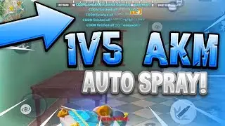 1v5 AUTO AKM Fireteam Wipes against fans!  Solo Fireteam Kill Montage in Rules Of Survival
