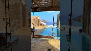 Hotel room goals in Calilo Ios 💦 Would you stay here? #calilo #greece #hotelsandresorts