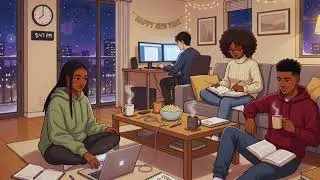 Calm & Focused Study | Pre-New Year's Eve Study Session - Group Study Lofi Beats 🎊📚