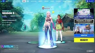 Fortnite chapter 4 season 3 Live stream Galaxy crossfade Haze skin!