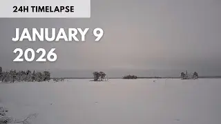January 9, 2026 | 24h Timelapse | Swedish Lapland
