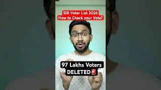 🚨SIR Draft TN Voter List 2026- 97 Lakh Deleted😱 How to check your Tamilnadu Vote?