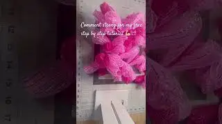 Breast Cancer Awareness Ribbon Wreath/ Fall Wreath/ How To Make Breast Cancer Awareness Ribbon/ Fall