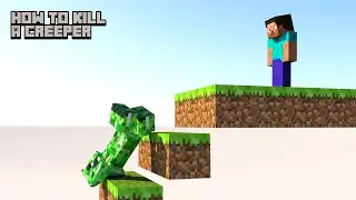Minecraft: how to kill a creeper - [Softbody simulation]