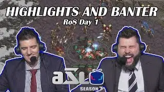 Tasteless и Artosis &mdash; ASL, сезон 7, Ro. 8, день 1 &mdash; Основные моменты и шутки