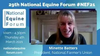 29th National Equine Forum - Minette Batters Short Introduction #NEF21