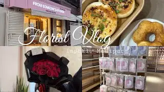 FLORIST VLOG | Bouquet | Mini Vlog | Cozy 🌷🍜🚦✨