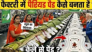 फैक्ट्री में पीरियड पैड कैसे बनता है? | How Sanitary Pads Are Made In Factory